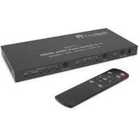 FeinTech HDMI eARC Pass Switch 4x1, für 3 HDMI-Quellen,