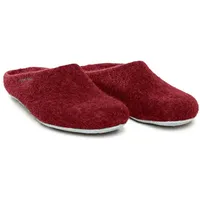 MagicFelt 701 Damen Wollfilz-Pantoffel, weinrot Chianti