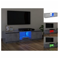 VidaXL TV-Schrank mit LED-Leuchten Betongrau 120x30x35,5 cm