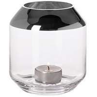 Fink Smilla Teelichthalter,Glas,klar H14cm,D.12cm