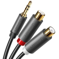 UGREEN Audioadapter Klinke 3,5 mm Stecker auf 2 x