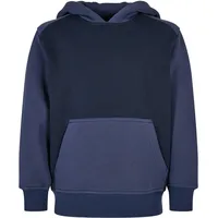 URBAN CLASSICS 2-tone Fake Raglan Kapuzenpullover Mid Night Navy