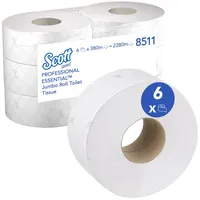 Scott Toilettenpapier hochweiss a 6 Rollen x 380 m,