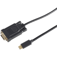 ShiverPeaks BS1059025 1 m, USB Typ-C, VGA (D-Sub), Schwarz