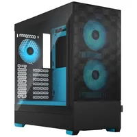 Fractal Design Pop Air RGB Cyan Core TG Clear