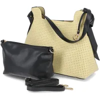 L.Credi Ivett Schultertasche 30 cm Handtaschen Gelb Damen