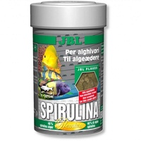JBL Spirulina Premium Alleinfutter für algenfressende Aquarienfische, Flocken 250