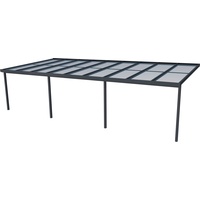 Gutta Terrassendach Premium 914 x 406 cm anthrazit/polycarbonat weiß