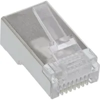 InLine Modularstecker 8P8C RJ45 zum Crimpen auf Rundkabel geschirmt