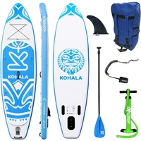 Kohala SUP-Board "Kohala" Gr. 320, weiß (weiß, blau), Wassersportboards,