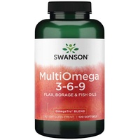 Swanson MultiOmega 3-6-9 Flax, Borage - Fish Oils, 120