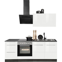 Kochstation Küchenzeile »KS-Brindisi«, ohne Geräte, Breite 210 cm weiß