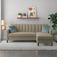 Dorel home Ecksofa mit Bett-Funktion und Stauraum. beidseitig montierbar