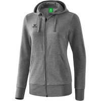 Erima Damen Basic Kapuzensweat Jacke, Grau 34