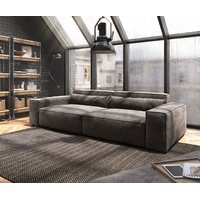 DeLife Big-Sofa Sirpio XL 270x130 cm Mikrofaser Khakibraun mit