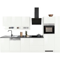 Kochstation Küchenzeile »KS-Virginia«, Breite 330 cm, mit E-Geräten, weiß