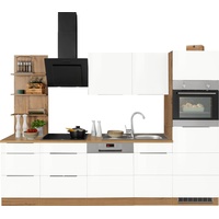 Kochstation Küchenzeile »KS-Brindisi«, mit E-Geräten, Breite 280 cm, weiß