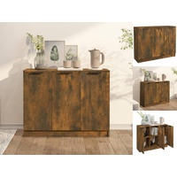 VidaXL Sideboard Räuchereiche 90,5x30x70 cm Holzwerkstoff