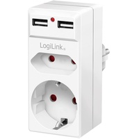 Logilink PA0276 - Steckdosenadapter 2x USB-A