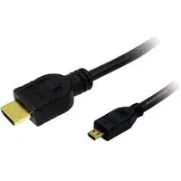 Logilink HDMI Anschlusskabel HDMI-A Stecker, HDMI-Micro-D Stecker 1.00m Schwarz