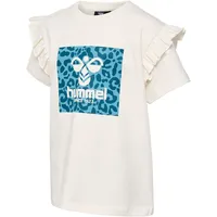 Hummel Flowy Ruffle Kurzarm-t-shirt - Marshmallow - 10 Jahre