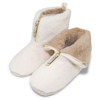 FLIP*FLOP Flip Flop Hausschuh "yeti" Front-Reißverschluss beige hellbeige