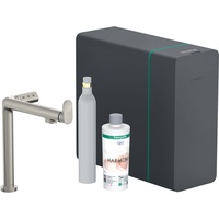 Hansgrohe Aqittura M91 SodaSystem 240 1jet, Starter Set, Edelstahl