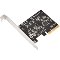 Silverstone Technology SST-ECU07 - SuperSpeed-20Gbps-Interne-USB-3.2-Type-C-Key-A-Gen-2x2-PCIe-Host-Karte