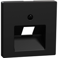 Merten Zentralplatte für UAE-Einsatz, 1fach, schwarz matt System M