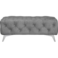 LEONIQUE Polsterhocker »Glynis«, aufwändige Knopfheftung, moderne Chesterfield Optik, Fußfarbe