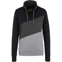 Oxmo Hoodie OXAgda 21300211-ME Sweatpullover mit Stehkragen in schwarz,