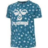 Hummel Dream Aop Kurzarm-t-shirt - Blue Coral - 4