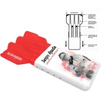 Unicorn Information System Unicorn Seigo Asada Slider Dart-Etui, rot/weiß,