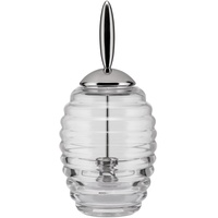 Alessi TW01 Honey Pot Honigspender aus Kristallglas mit Deckel,