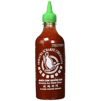 Flying Goose Sriracha Chilisauce scharf, grüne Kappe, scharfe Würzsauce