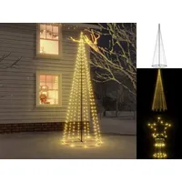 VidaXL LED-Weihnachtsbaum Kegelform Warmweiß 732 LEDs 160x500 cm