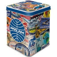 Nostalgic-Art Teedose, 100 g, Pan Am – Travel Collage