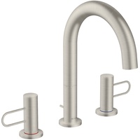 Hansgrohe Axor Uno 3-Loch Waschtischarmatur 200 Bügelgriff mit Bügelgriffen,