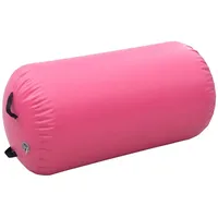 VidaXL Aufblasbare Gymnastik-Rolle mit Pumpe 120x90 cm PVC Rosa