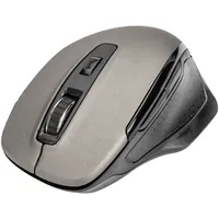 Digitus Ergonomic Wireless Optical Mouse, 6 Tasten, grau/schwarz, USB