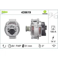 Valeo Generator 439619 für Mercedes-Benz Sprinter 5-T 3-T 3,5-T