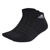 Adidas Cushioned Sportswear Ankle 3er Pack Black / White