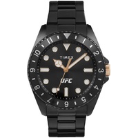 Timex UFC Herren-Armbanduhr 42mm Edelstahl Schwarz TW2V56800