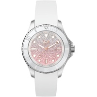 ICE-Watch ICE steel Lo white pink - Silbergraue Damenuhr