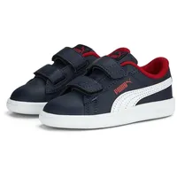 Puma Smash 3.0 Leather V Sneakers Babys Sneaker, Navy-White-for