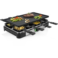 Tristar RA-2748 Raclette Antihaftbeschichtung, Kontrollleuchte, 6Pfännchen, BPA-frei Schwarz