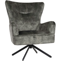 Mendler Lounge-Sessel HWC-L63, Cocktailsessel Polstersessel Relaxsessel, drehbar, vintage Samt