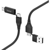 Hama 4in1 Multi-Ladekabel USB-C und USB-A - USB-C und