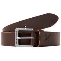 JACK & JONES Legerer Echtleder Gürtel Klassischer Leather Belt