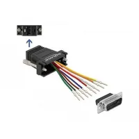 DeLock D-Sub 15 Pin Stecker zu RJ45 Buchse Montagesatz